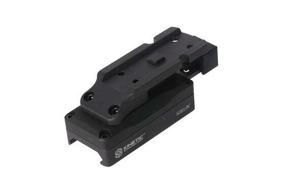 Kinetic Development Group's SIDELOK Aimpoint Micro mount places Aimpoint T1 compatible optics at Absolute cowitness height.